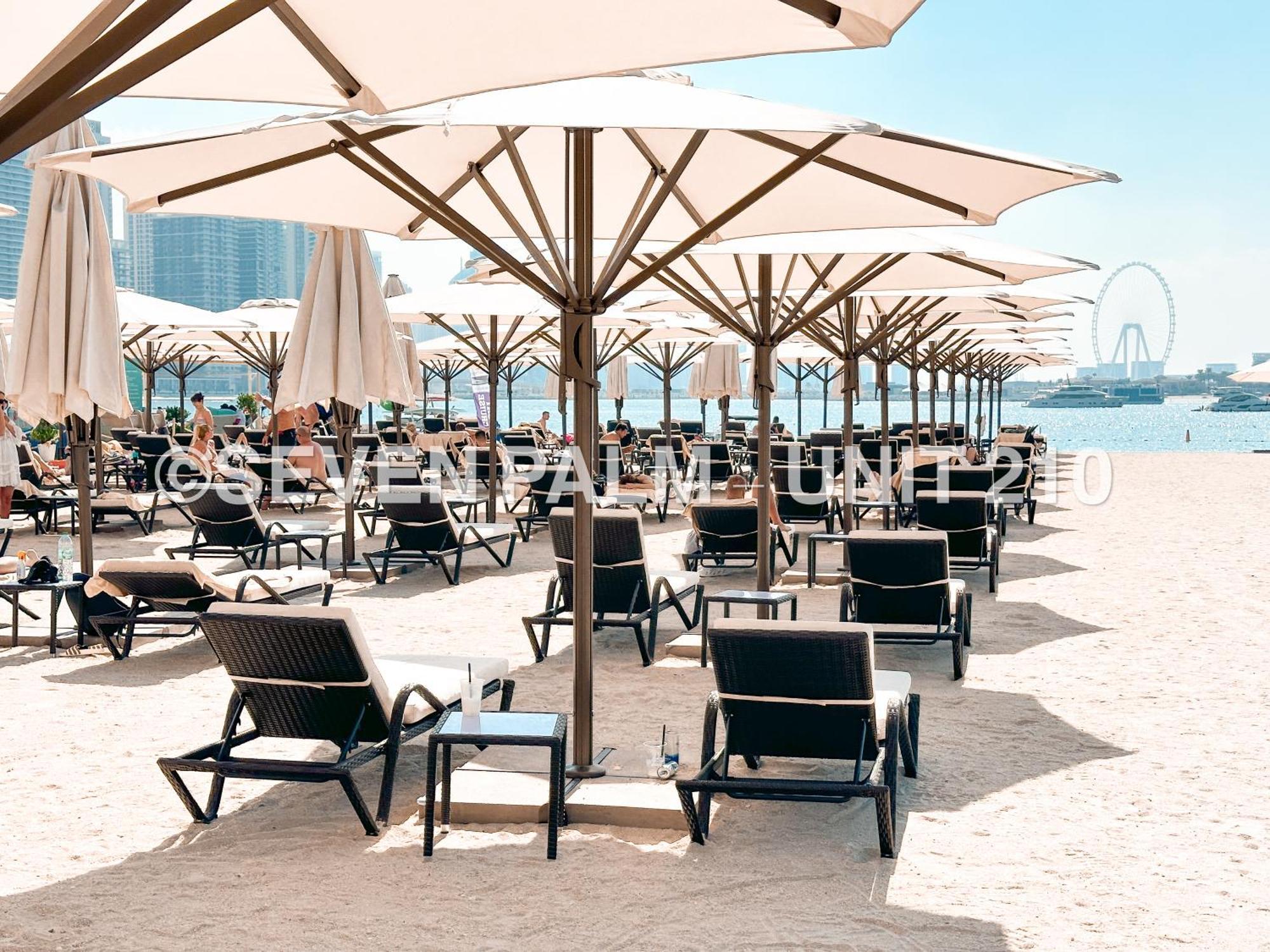 Luxus-Studio Mit Private Beach In Top-Lage, Meerblick & Infinity Pool! Dubaj Exteriér fotografie