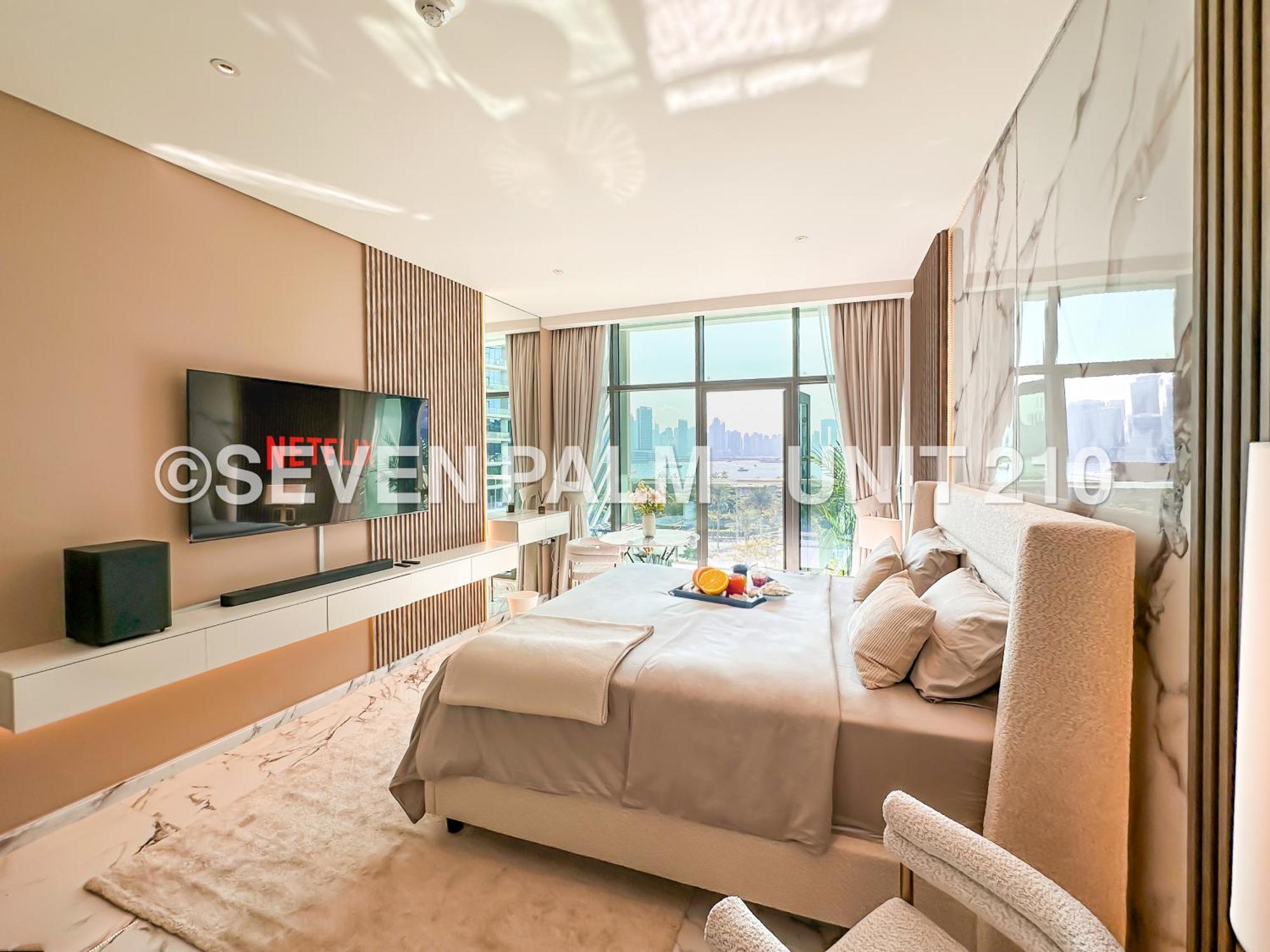Luxus-Studio Mit Private Beach In Top-Lage, Meerblick & Infinity Pool! Dubaj Exteriér fotografie