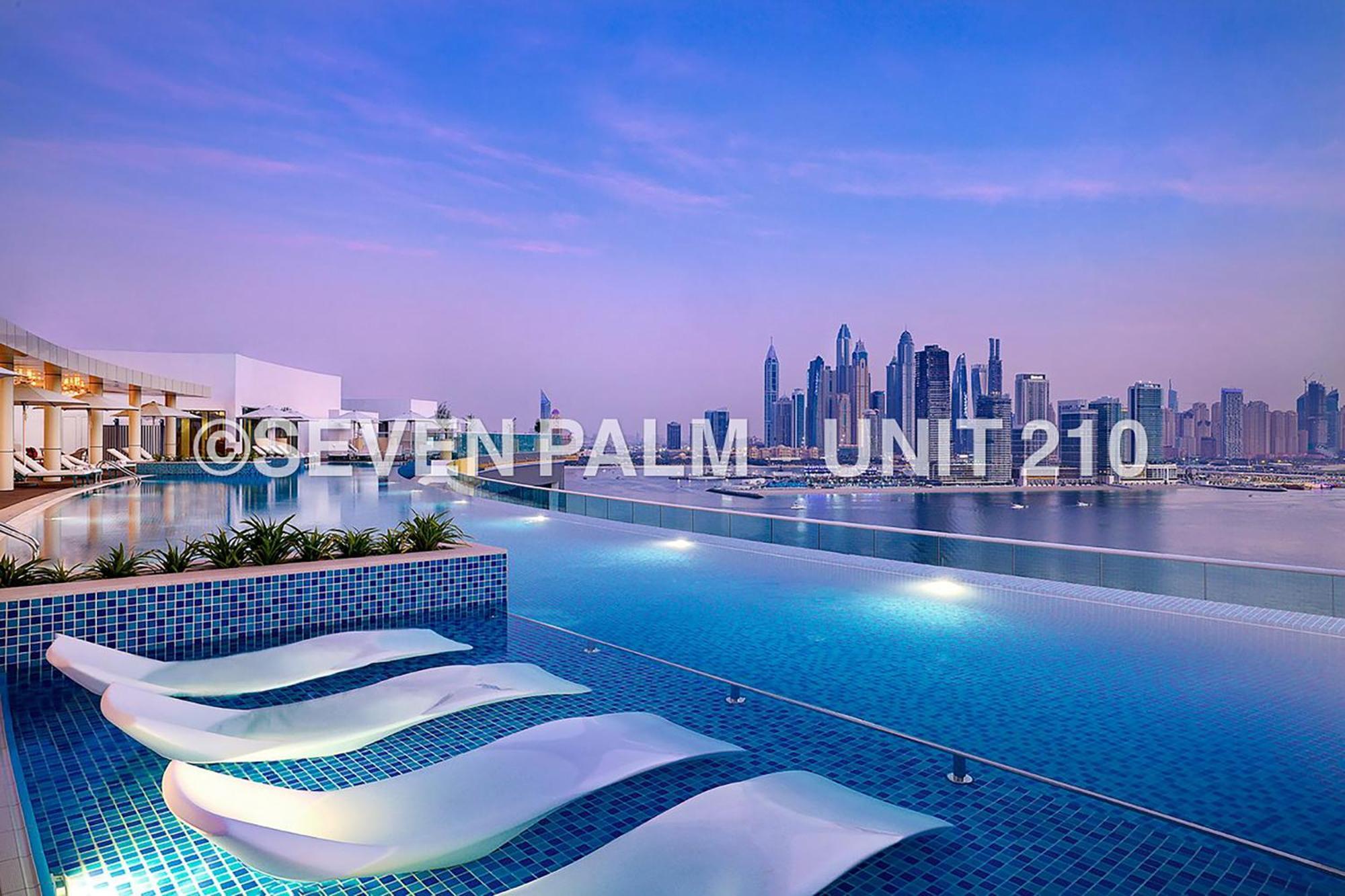Luxus-Studio Mit Private Beach In Top-Lage, Meerblick & Infinity Pool! Dubaj Exteriér fotografie